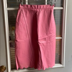 Vintage Wilson’s pink leather skirt